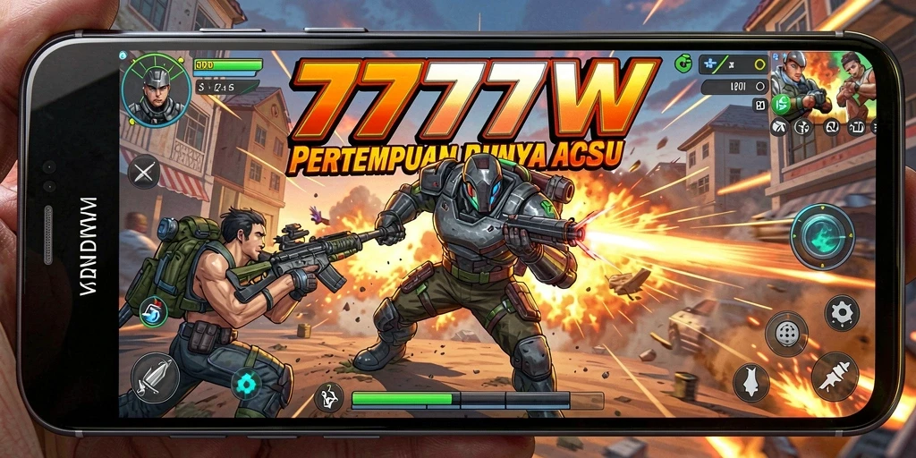 Tampilan gameplay 7777W yang mendebarkan dan penuh aksi.