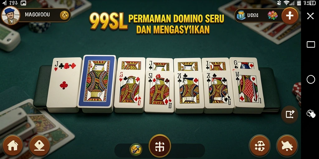 Tampilan utama gameplay Domino yang menantang dan mengasyikkan.