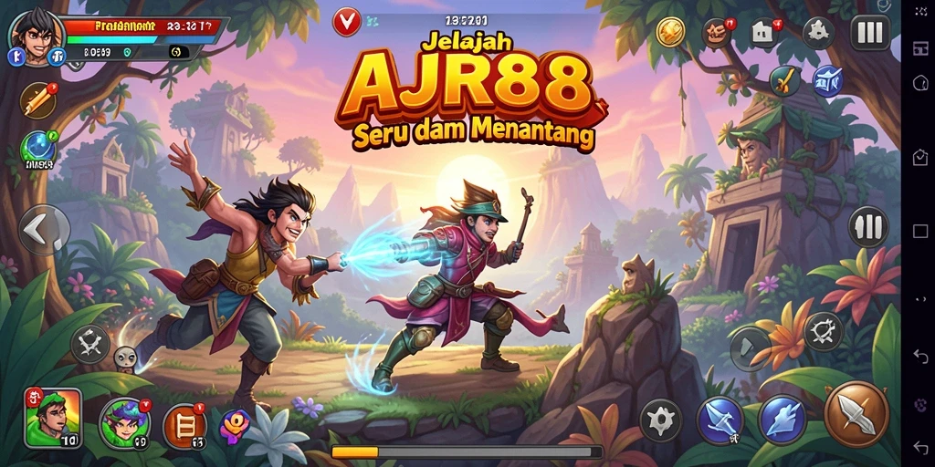 Tampilan gameplay seru dari AJR88 yang penuh petualangan.