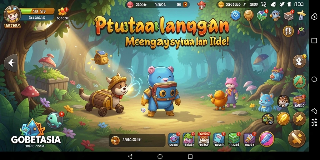 Screenshot gameplay GOBETASIA yang menampilkan pengalaman Idle yang menyenangkan.