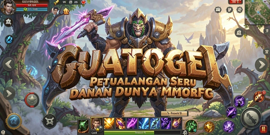 Screenshot utama GUATOGEL menampilkan aksi seru dalam permainan MMORPG.
