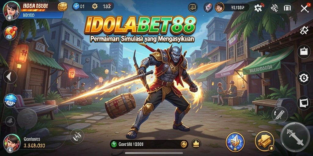 Tangkapan layar utama dari gameplay IDOLABET88 yang menunjukkan aktivitas simulasi.