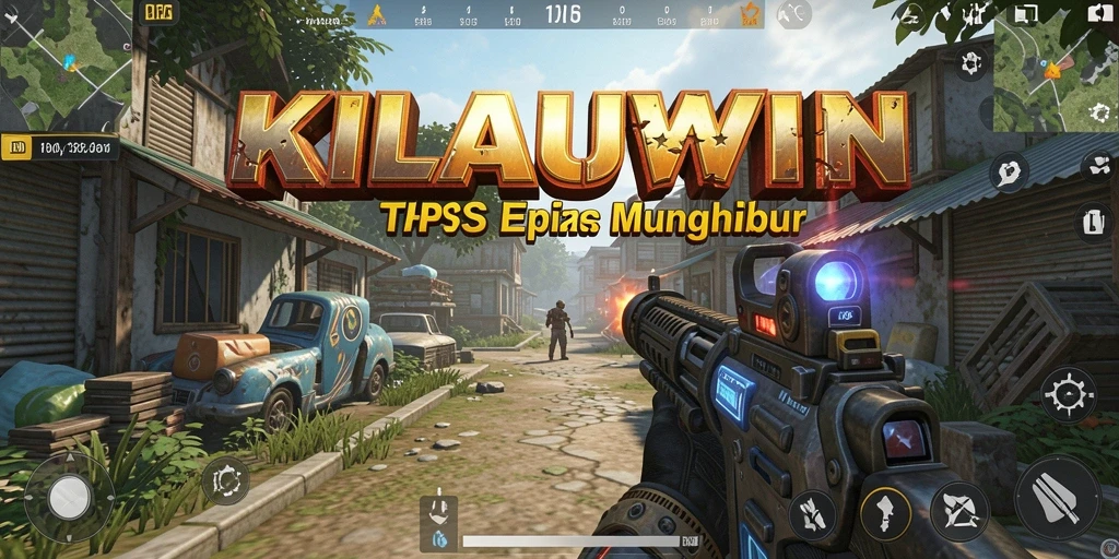 Screenshot gameplay KILAUWIN menunjukkan aksi intens di medan perang TPS.