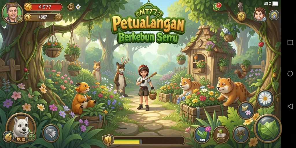 Tampilan gameplay <strong>MT777</strong> menunjukkan keseruan bertani dengan berbagai tanaman.