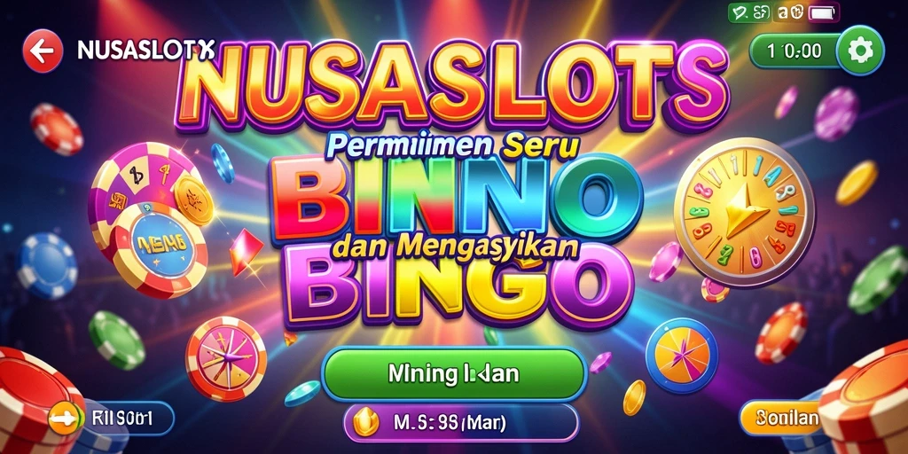 Tampilan gameplay menarik NUSASLOTS dengan suasana Bingo yang seru.