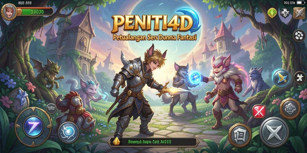 Screenshot gameplay PENITI4D menunjukkan aksi petualangan yang mendebarkan.