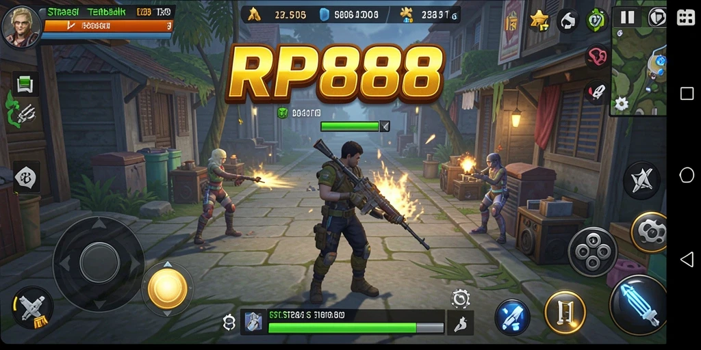 Gameplay RP888 yang seru dalam strategi pertempuran.