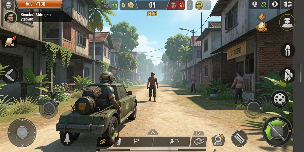 Tampilan gameplay VT38 yang mengasyikkan dan interaktif.