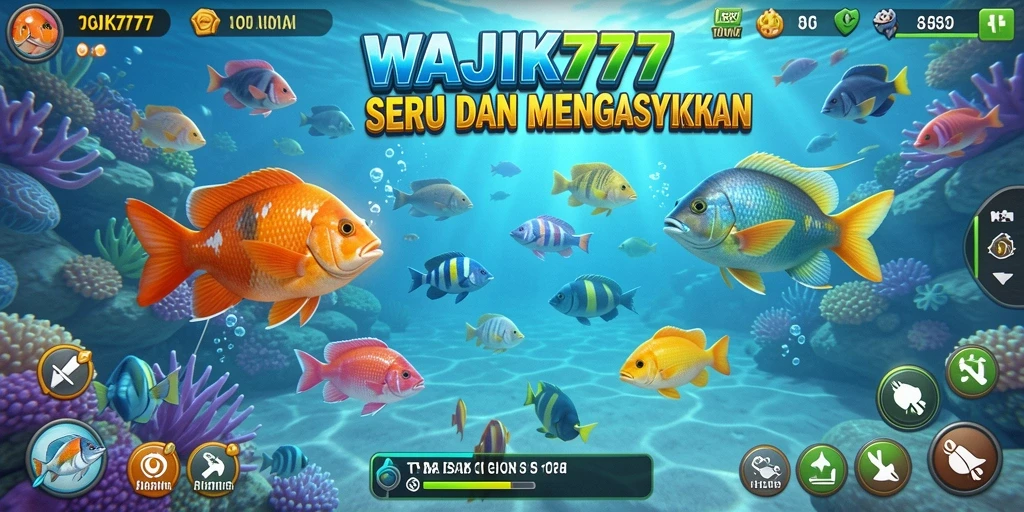 Screenshot yang menunjukkan gameplay seru Tembak Ikan di WAJIK777.